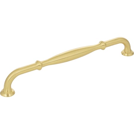 Jeffrey Alexander 224 mm Center-to-Center Brushed Gold Tiffany Cabinet Pull 658-224BG